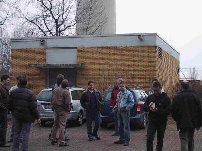 Ankunft am Turm 1